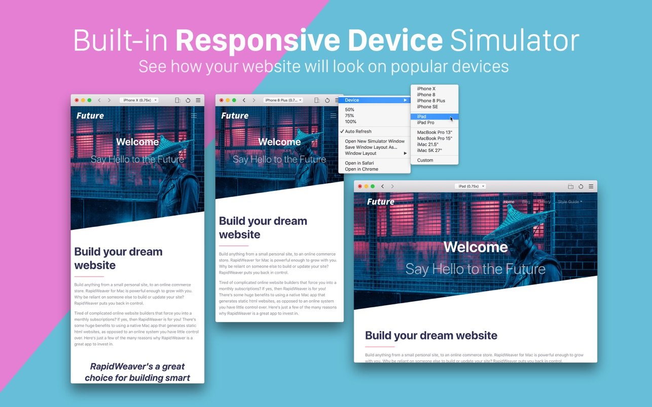 RapidWeaver 9 screenshot 2